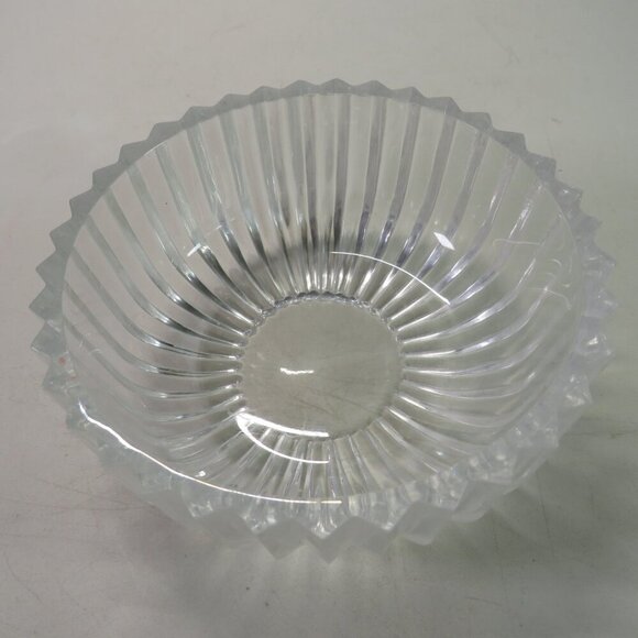 Rose floral lead crystal glass dish with lid Bohemia Vanity Dish - Picture 14 of 16